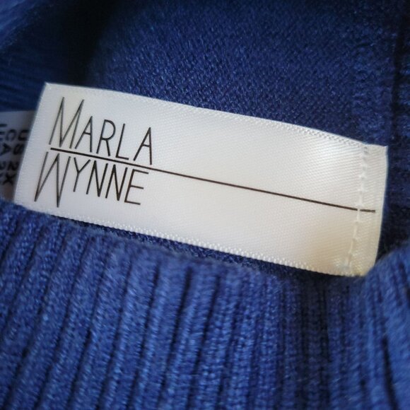 Sleeveless Mock Turtleneck Knit Top In Navy Blue 2X - Picture 14 of 14